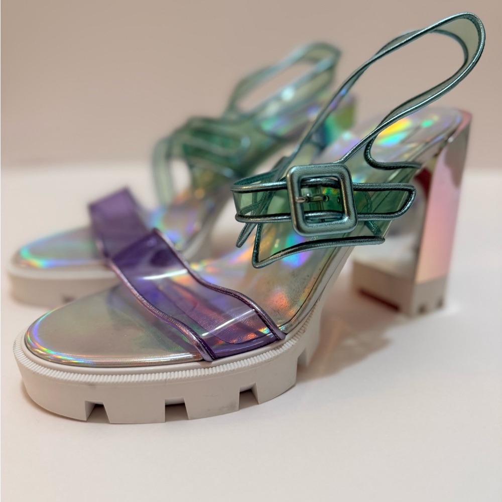 Christian Louboutin Iridescent Slingback Heels